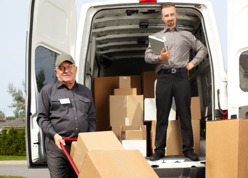 Storage units and packed boxes for long-term storage in Isleofdogs