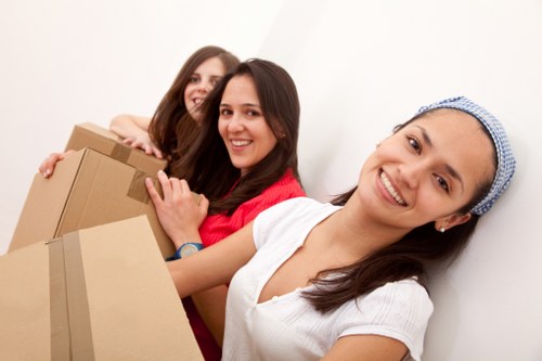 Organized paper files and archive boxes for business records