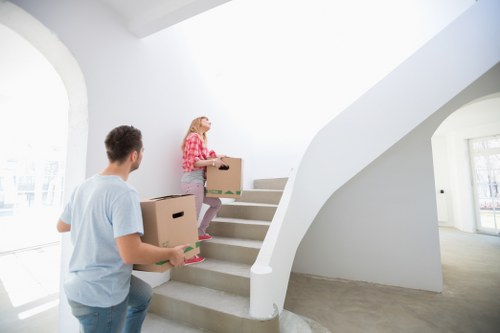 A student organizing items before using storage in Isleofdogs