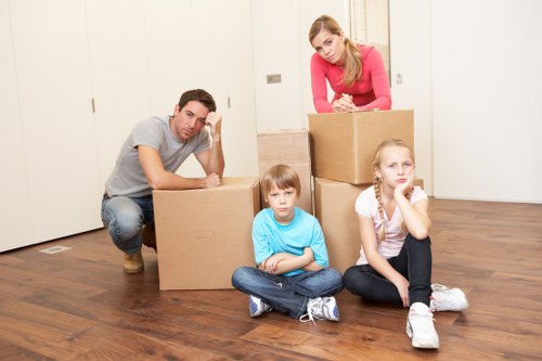 Fragile items carefully wrapped by packing professionals