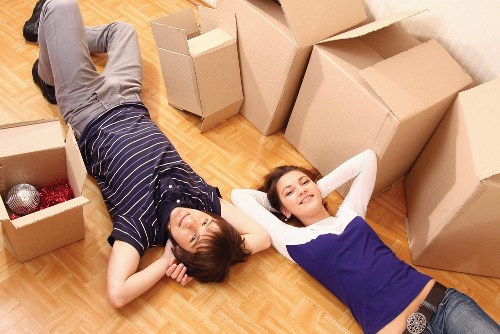 Moving team loading belongings during local removals in Isle of Dogs